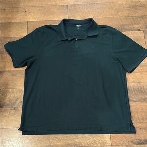 Izod Jewel Tone Green Polo Shirt Classic Knit Design